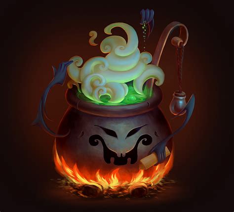 Halloween artwork of witches